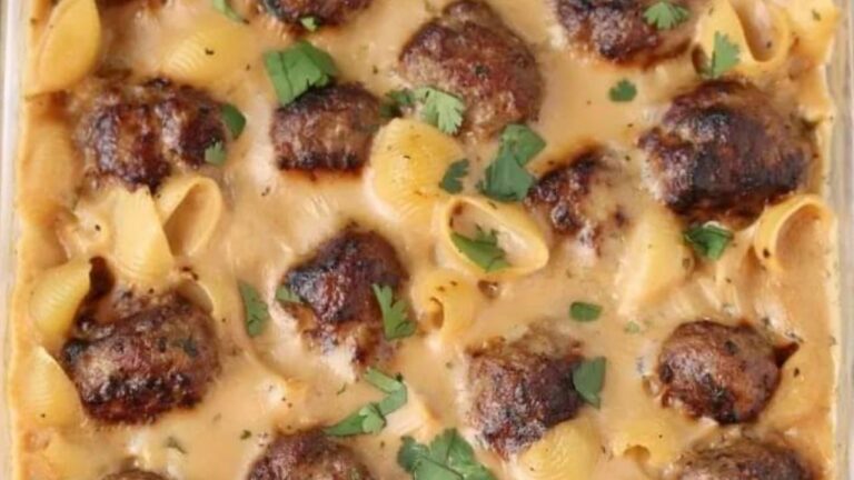 Swedish Meatball Pasta Bake Viral Recipes