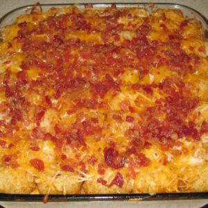 SOUR CREAM AND ONION TATER TOT CASSEROLE - Viral Recipes
