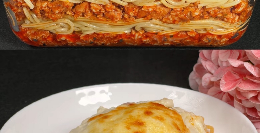 Baked Spaghetti With Minced Beef And Bacon Viral Recipes